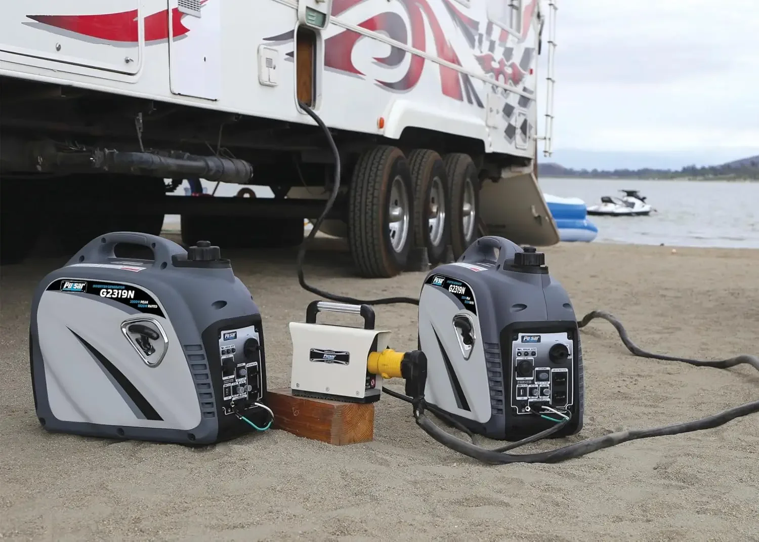 [XMSJ-Limited Stock, Buy Now!]2300W Portable Quiet Inverter Generator & Parallel Capability, G2319N Gas-Powered, Carb Compliant