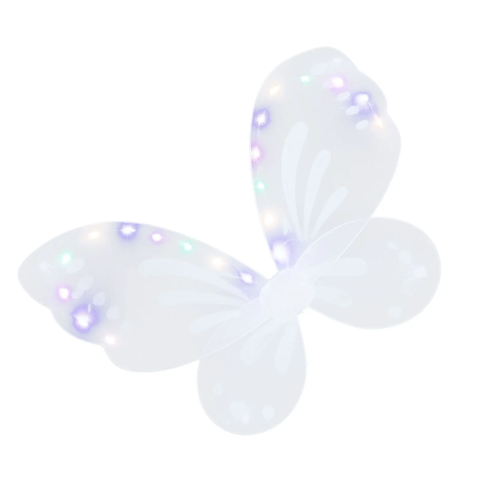 Glowing Fairy Wings Kids Girls Lighted Butterfly Wings Costume Halloween Party Dress Prop Toddler Angel Wing Accessories