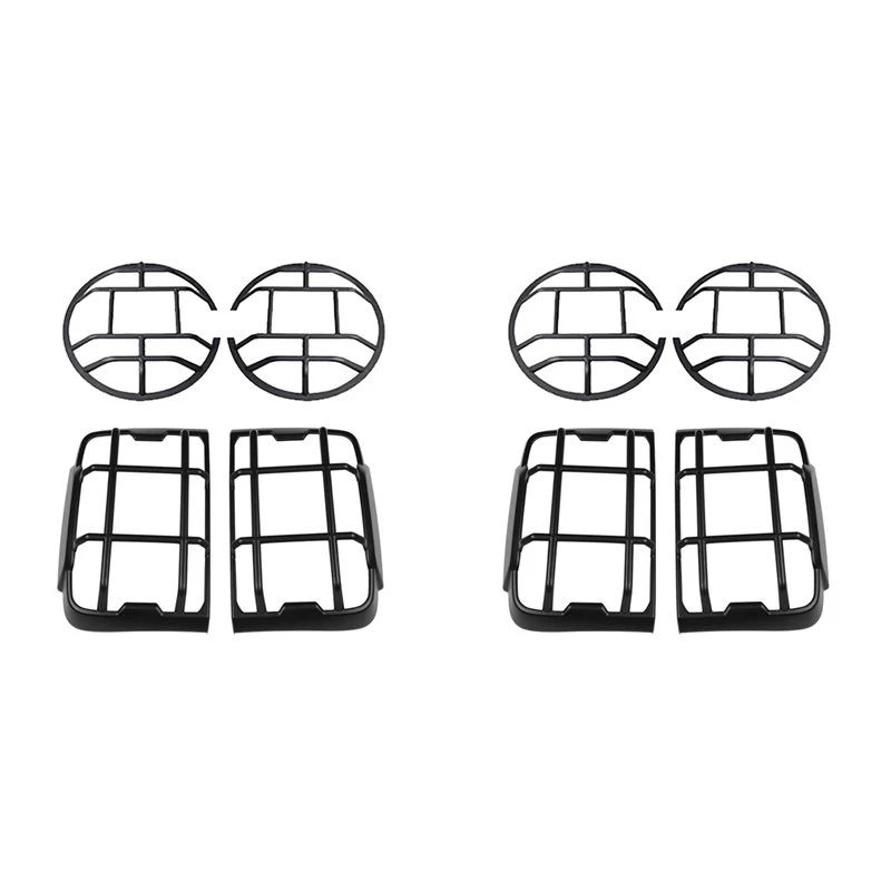 Unique 4X Car Headlight Cover+Taillight Cover Kit Rear Brake Light Trim Frame For GWM Great Wall Tank 300 2021-2024
