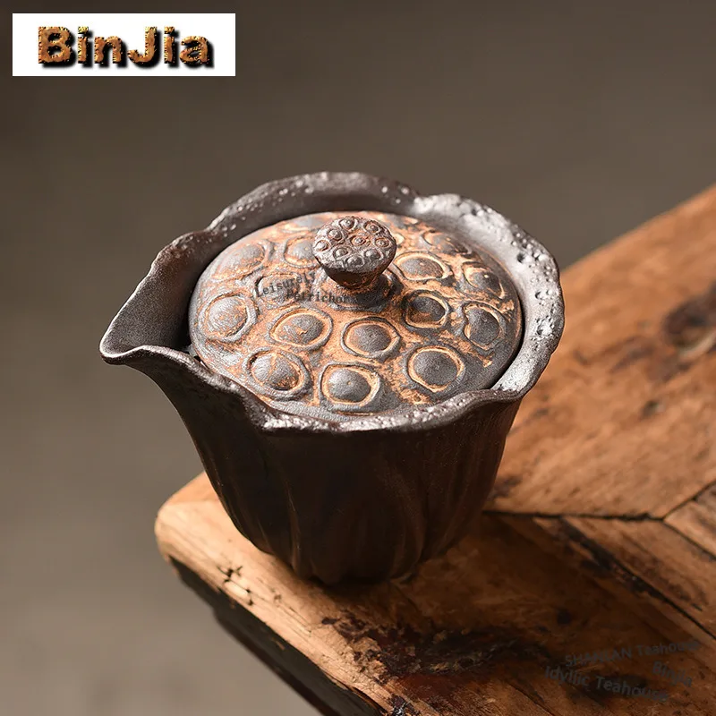 

Old Rock Mud Powder Yin Pot Teapot Aesthetic Tea Infuser Pot Tea Maker Kettle With Strainer Teaware Supplies Craft Ornaments