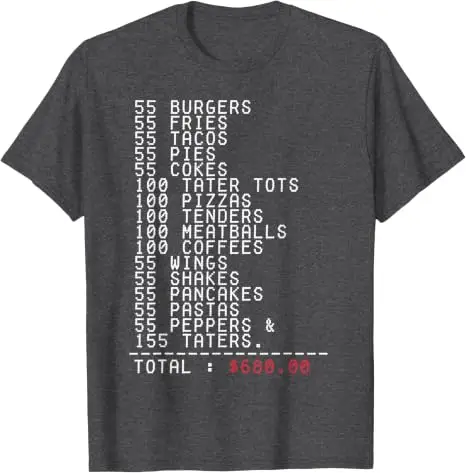 55 Burger 55 Pommes Ich Denke, Du Solltest Weggehen Lustiges T-Shirt Y2k Persönlichkeit Familienparty Kleidung Humor Aufdruck T-Shirt – Detail 13