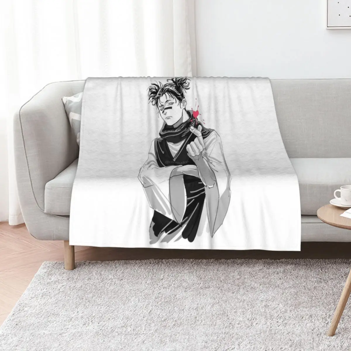 

choso Throw Blanket funny gift Retros cosplay anime Winter beds Blankets