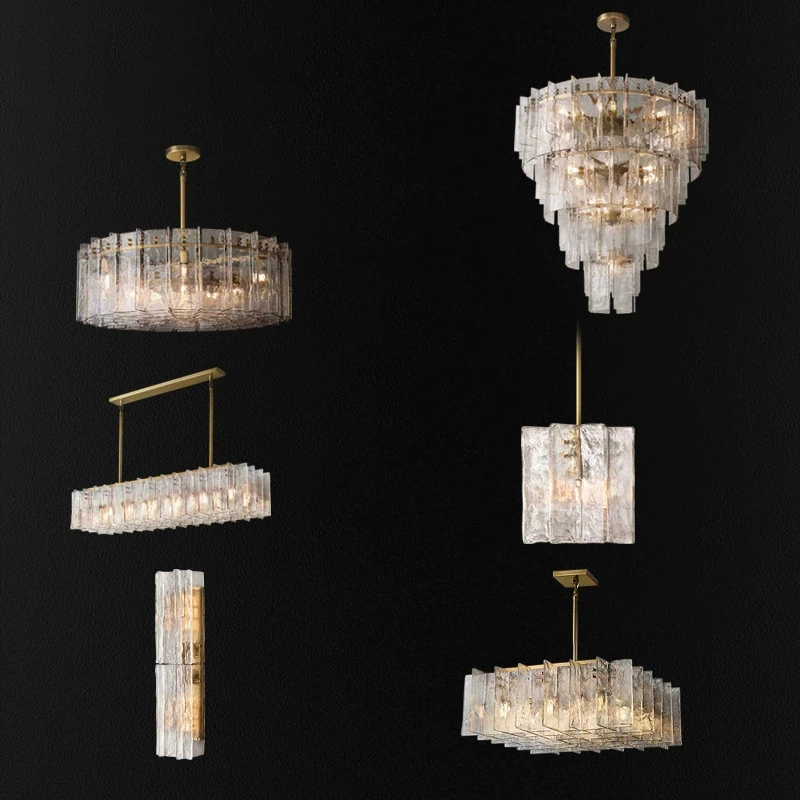 

Vintage Luxury Crystal Chandelier with Clear or Smoke Grey Shades Retro Large Antique Hanging Lamp for Dining Room Foyer Hotel