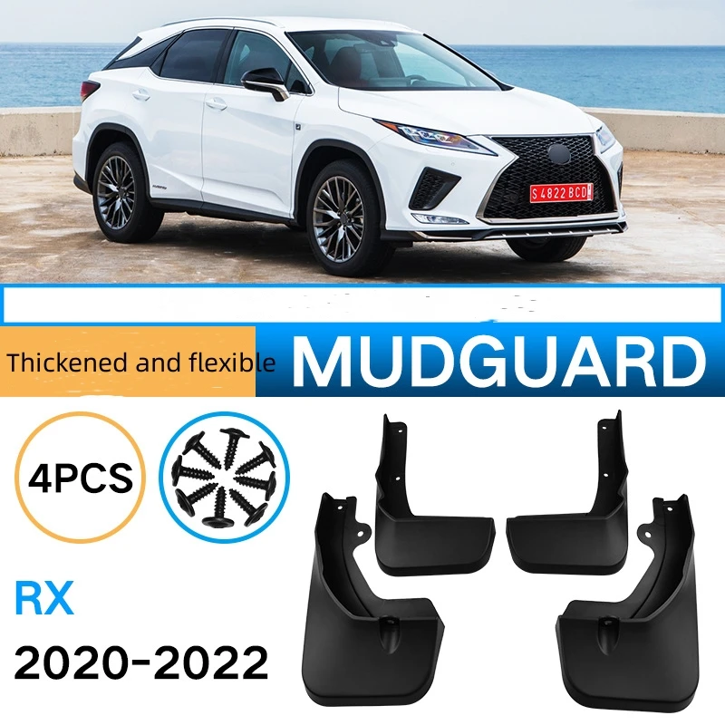 

4pcs Front & Rear Fender for Lexus RX Model 2020-2022 Car Mud Flaps Splash Guard Mudguard Mudflaps Auto Accessories