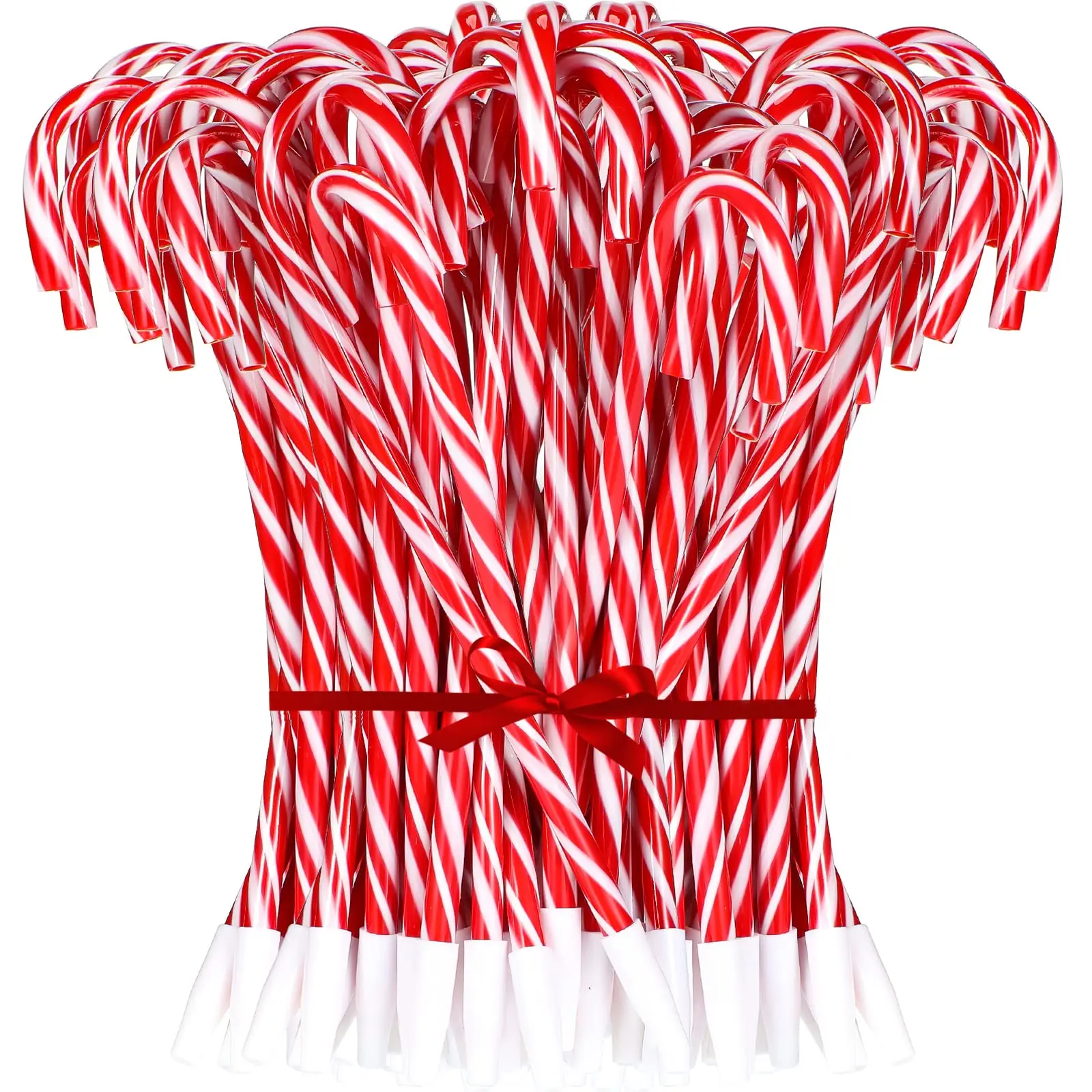 10/20pcs Candy Cane Designed Ballpoint Pens, Perfect for Holiday Gifts, Christmas Presents, Office Supplies, Stocking Stuffers