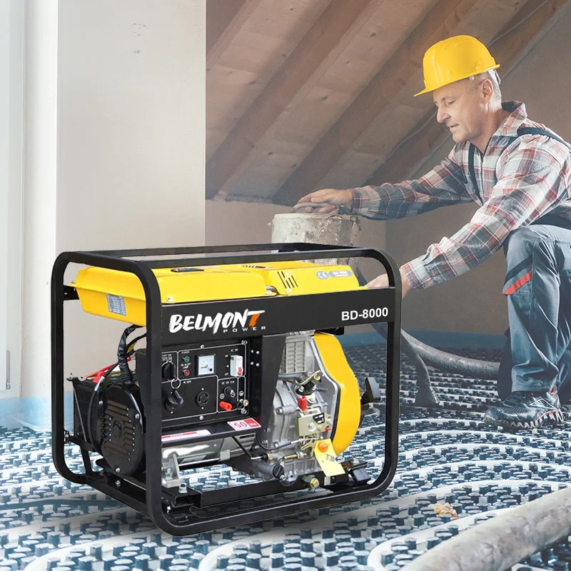 110V 120V 220V 230V 240V 6.5KW 6KW 7KW 8KW electric start diesel generator