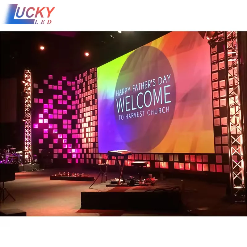 Waterproof Outdoor High Resolution P2 Hanging Rental Led Video Wall Concert Stage Background Wedding Party Led Display Screen