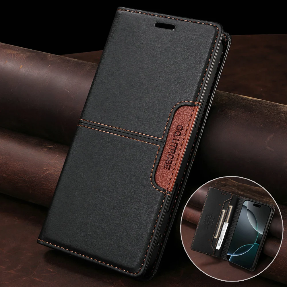 S25FE S25 Ultra 5G 2025 Premium Flip Case Leather 360 Protect RFID Card Etui for Samsung Galaxy S25 FE S 25 Edge Plus Book Funda