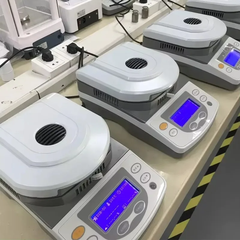 2025newWEIAI DSH-50A Tester di umidità del legno 50g Analizzatore di umidità da laboratorio Analizzatore di qualità del grano Misuratore di umidità del suolo