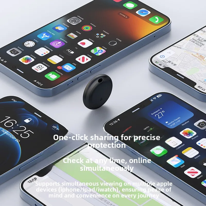 Trabalhar com Apple Bluetooth Smart Air Tag Tracker, Key Finder Find My (IOS) Localizadores de itens à prova d'água para bagagem