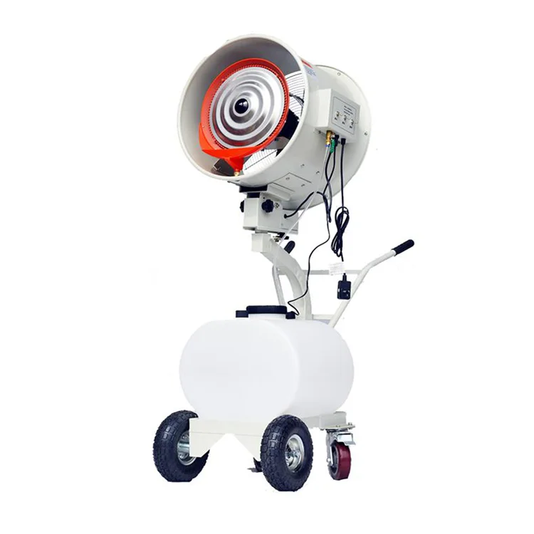 Spray Locomotive Lift Humidifier to Reduce Dust FogHand-pushed Centrifugal Humidifier Aquaculture Textile Greenhouse