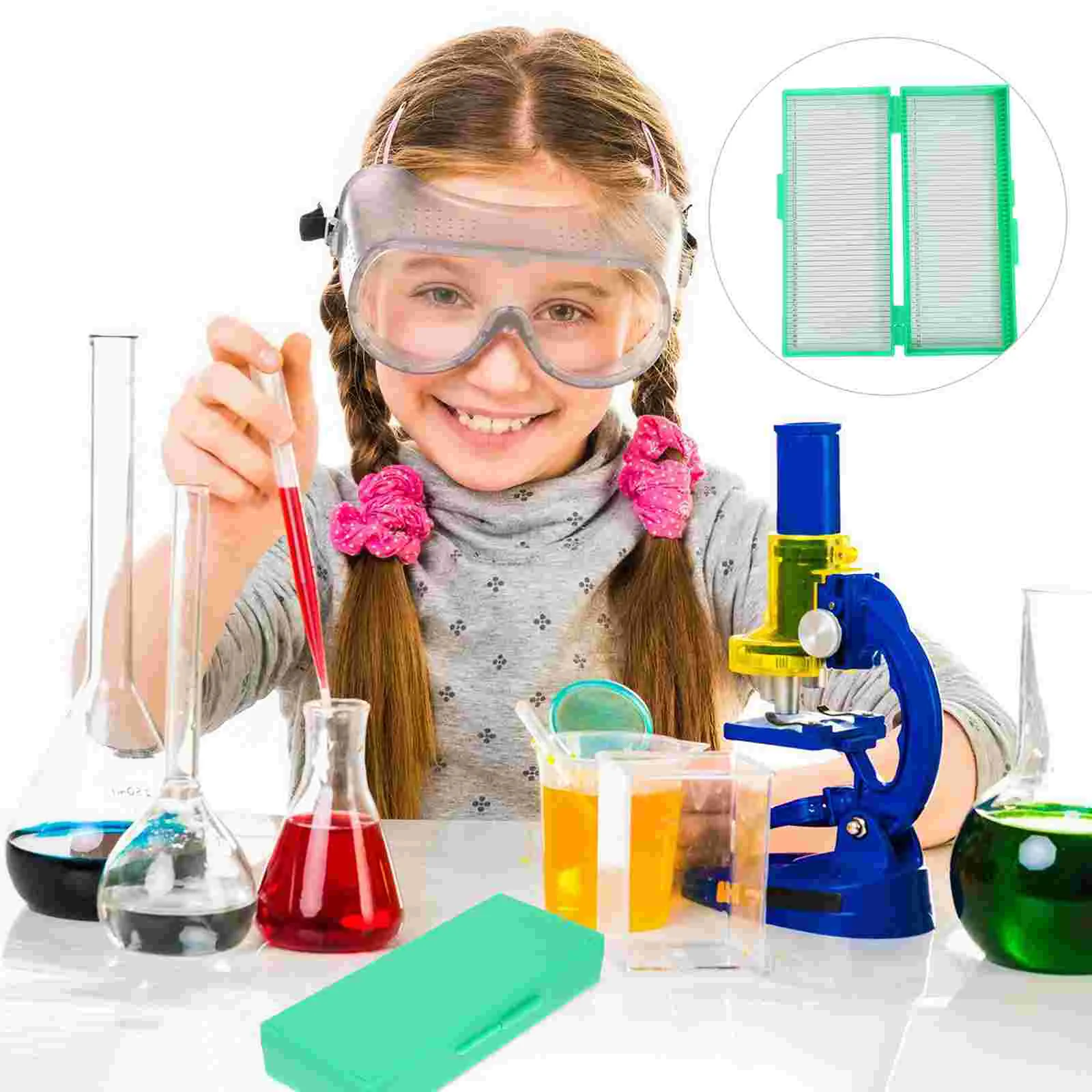 Microscoopcontainer Beugelhouder Objectopslag Abs Laboratoriumbenodigdheden