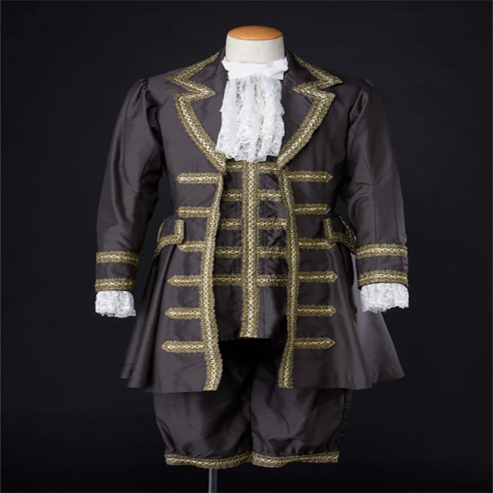 18th Century Victorian Rococo Men's Costume Outfits Regency Victorian Renaissance Court Prince Cosplay Suits Theater Costume