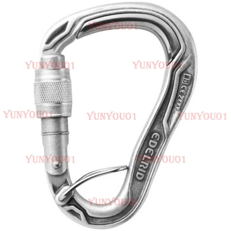 Edelrid HMS Antibalas FG Escalada Anti Dirección Forro de Acero Bloqueo Principal Gancho y Bucle