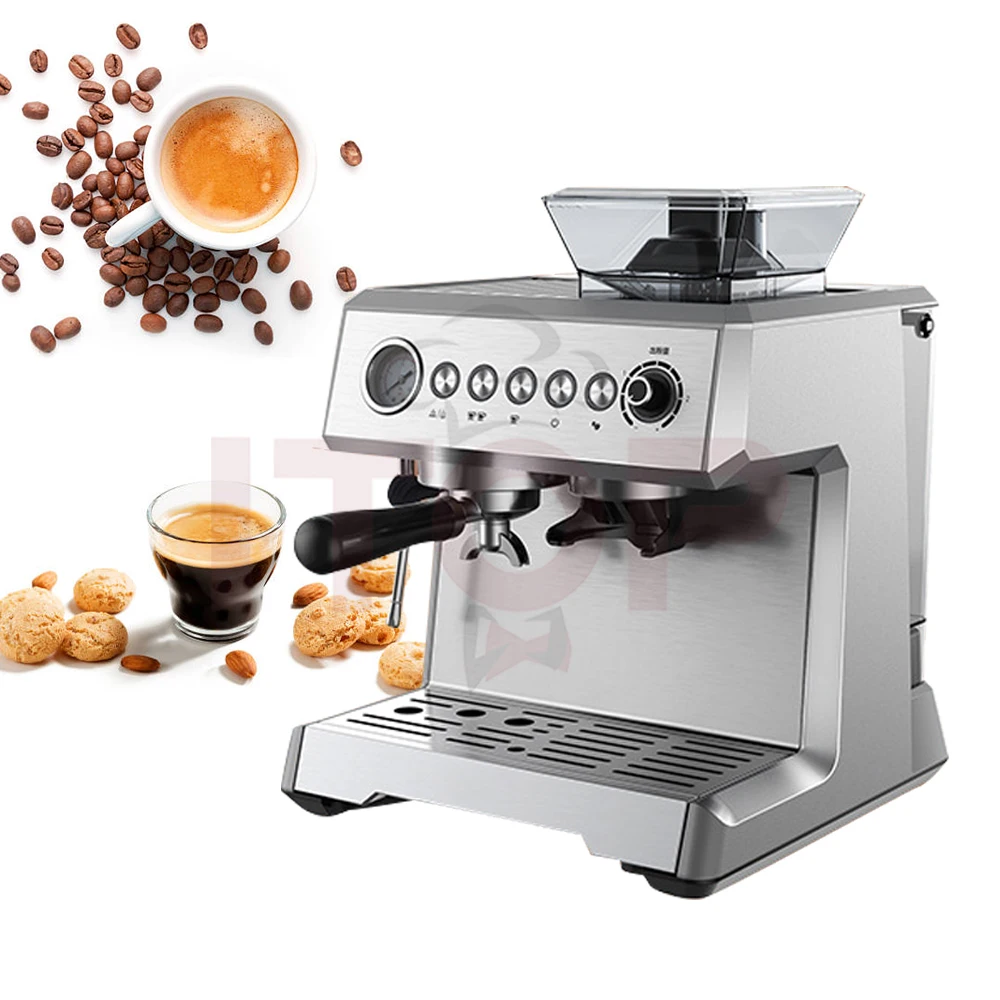 ITOP 20Bar Espresso Coffee Maker Automatic Coffee Machine Grinding/Milk Frothing Americano Mocca Cafe Latte Machine Italian Pump