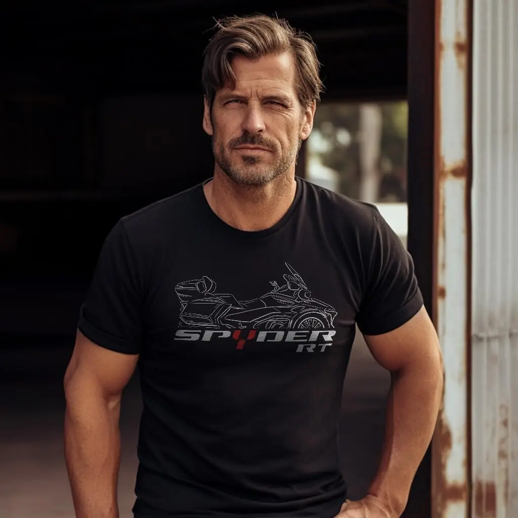 

SPYDER Motorcycle Printed 3D Printing, Comfortable, Breathable, Sweat Absorbing T-shirt, Outdoor Leisure Riding Clothes