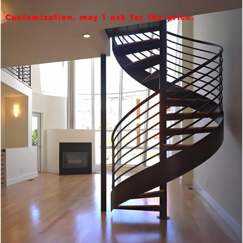 

изготовленная на заказ. Современная и сборная лестница, вращающаяся в помещении лестница из металла.