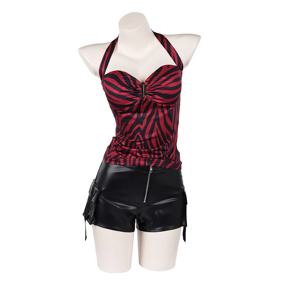 Bear Shirt Nikki Cosplay Costume 2026 Horror TV Obsessions Roleplay Adult Women Top Shorts Disfraz Carnival Halloween Party Suit