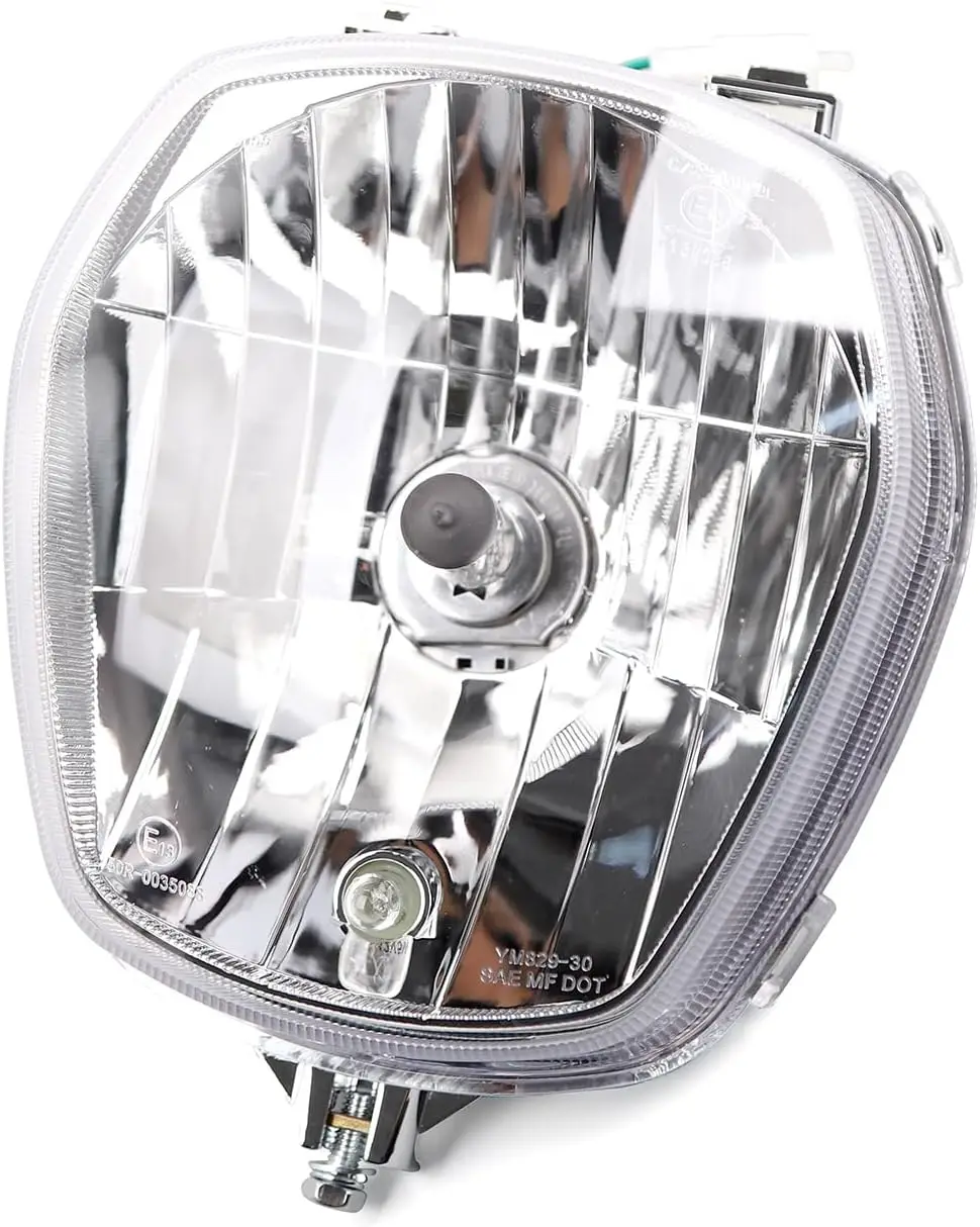 

Motorcycle Head Light Assembly 12V 35W Compatible with Honda Navi 2022 2023,Halogen Yellow Light