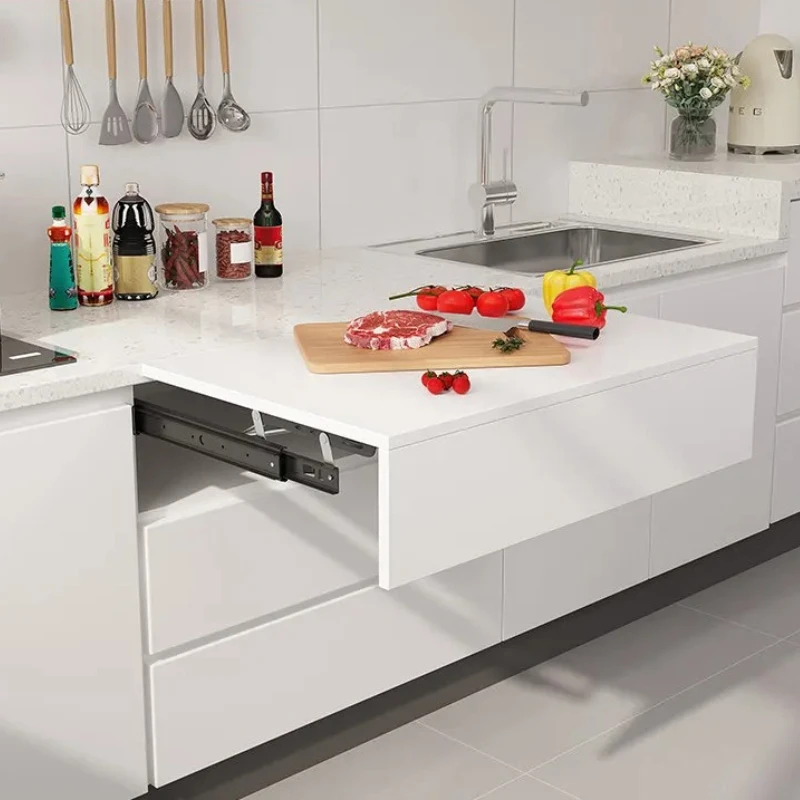 Goote extended rising table slide rail pull table rail dining table hidden lifting platform guide rail hardware accessories