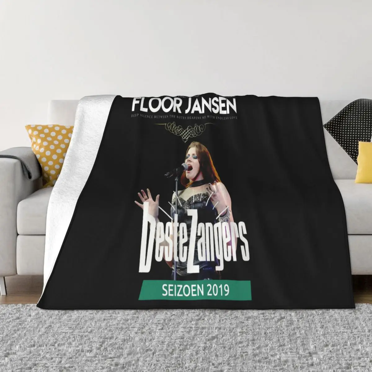 Floor Jansen Nightwish Best Singer 19 Live Concert 2020 S 2Xl Funny Youth Hot Brand Style Beautiful Throw Blanket