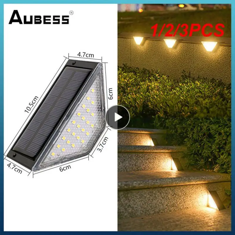 

1/2/3PCS Solar Light Stairs Solar Trail Lights Patio Solar Energy Stairway Light Outdoor Lighting Garden Decoration Stair Treads