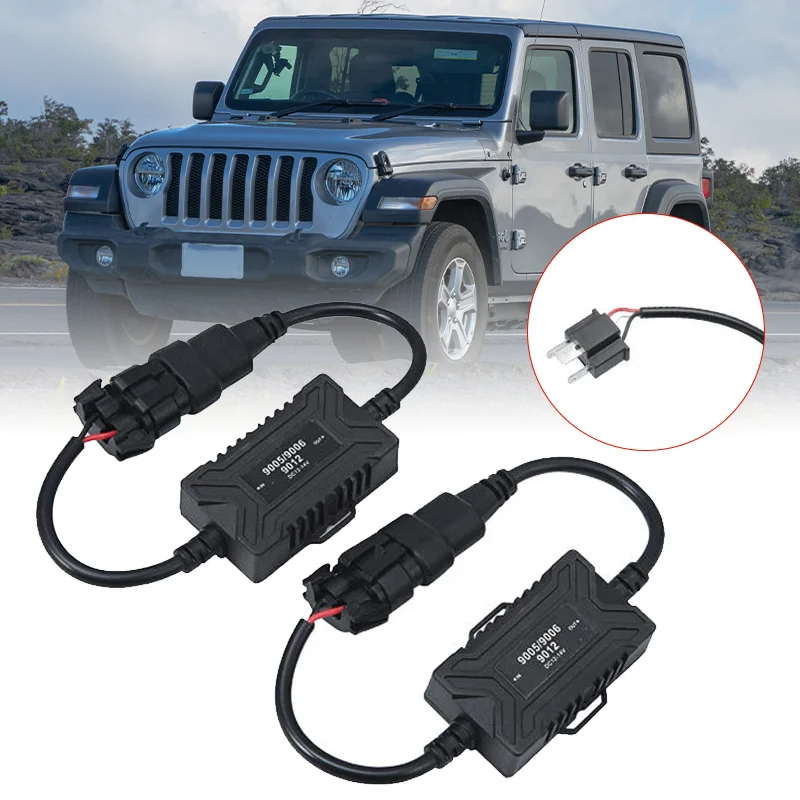 LED Canbus Anti Flicker Bulb Error Decoder H4 H7 H11 H13 9005/9006/9012 Resistor Canceller Adapter for Car Headlight Fog Light
