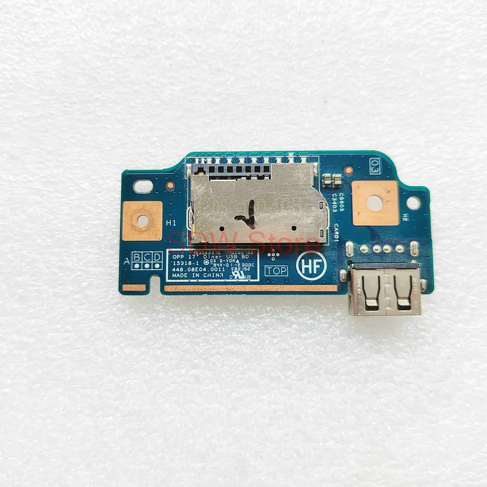 15918-1 For HP 17-Y 17-X Laptop USB SD Card Reader Board or Cable 856613-001 448.08E04.0011