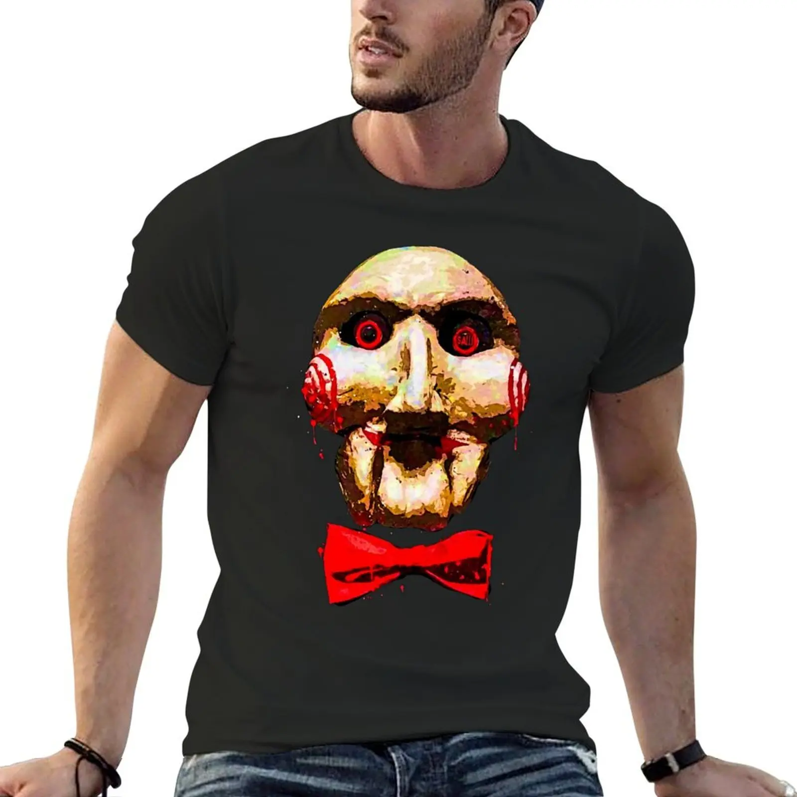 Saw Movie Soft art T-Shirt shirts graphic tees tops t shirt men 100℅ cotton