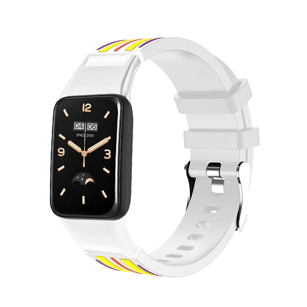 حزام ساعة لساعة Xiaomi Band 7 Pro بنمط الفراشة سريع الإصدار وصديق للبشرة من السيليكون بديل لساعة ذكية للجنسين