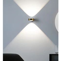 Modern Nordic Simple cCreative LED Up and Down Projection Wall Lamp Decoration Bedside Corridor Hallway Living Room Wall Lamp
