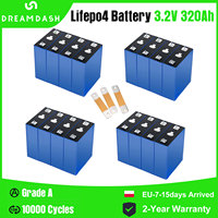 1/4/12PCS GradeA 3.2V 320Ah Rechargeable LiFePO4 Battery Cell DIY 12V 24V 36V 48V For Outdoor/limousine Lithium Iron Phosphate