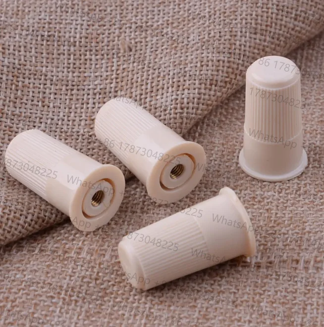 4PCS Oyster White Plastic 1.6x2.7cm Thumb Nut Fit For Brother Knitting Machines KH820 KH860 KH970 KH260 KH230 KH868 KH160 6MM