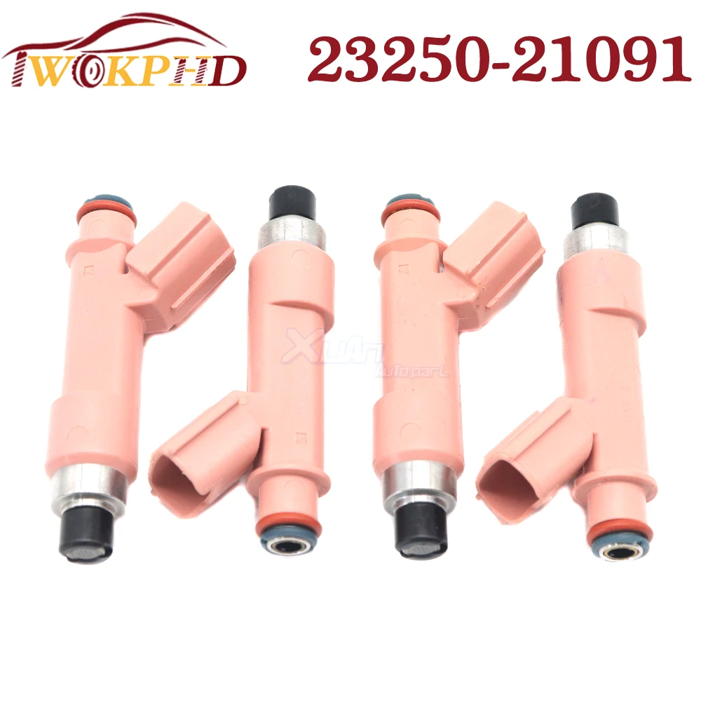 4pcs Car New Fuel Injectors Nozzle 23250-21091 For Toyota Prius C 2012-2016 2325021091 23250 21091