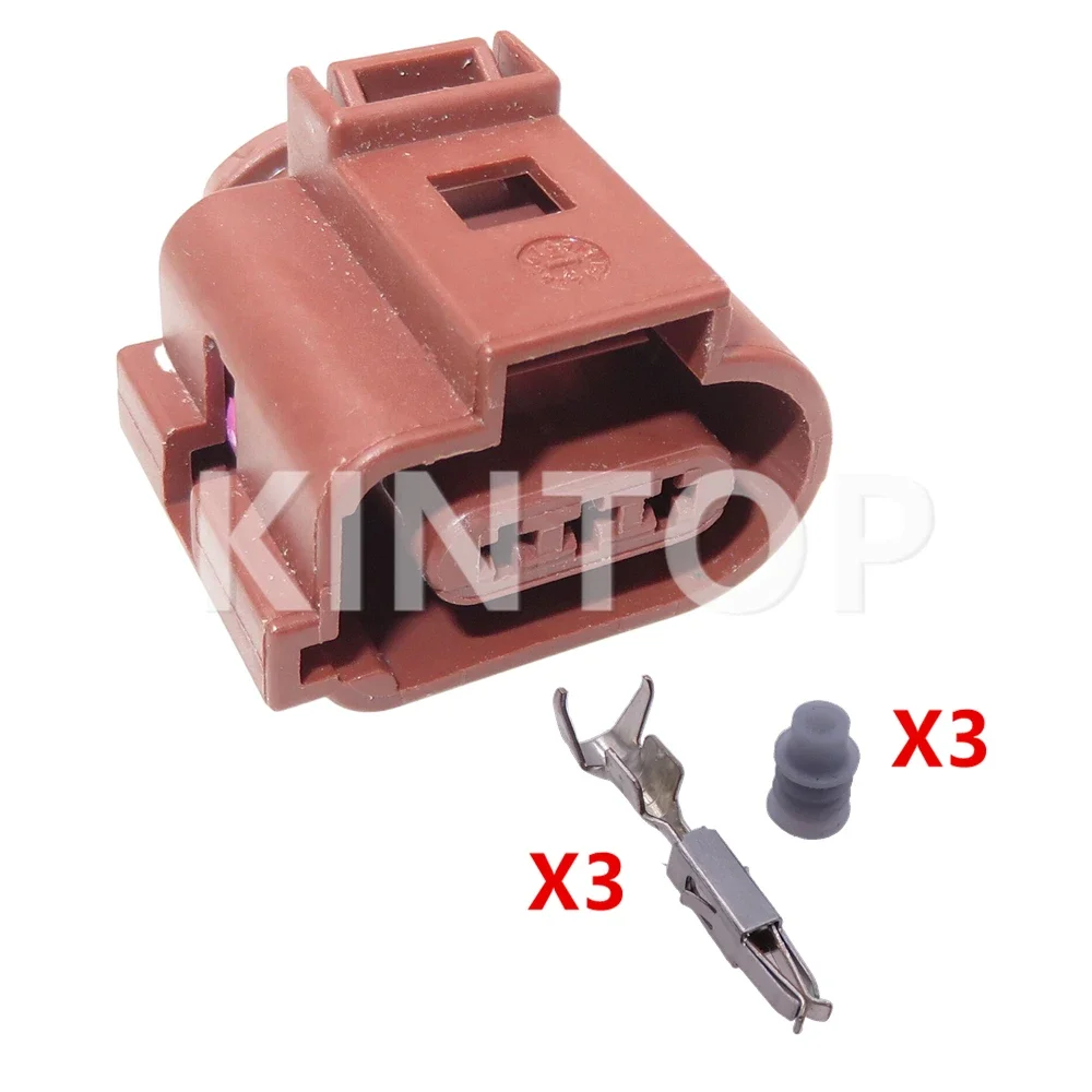 1 Set 3 Pins 3B0973703A AC Assembly Car Wire Cable Connector Auto Plastic Housing Waterproof Sockets