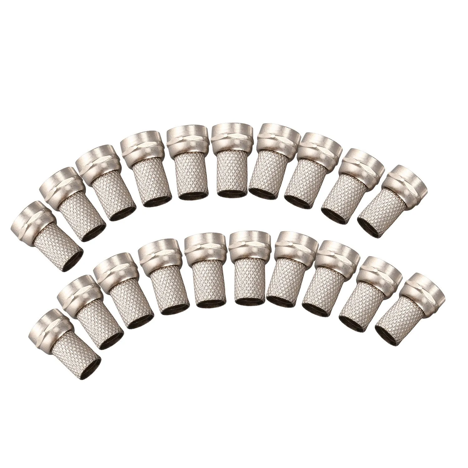 20 шт CCTV RG6 F-тип поворотный коаксиальный кабель RF соединитель штекер