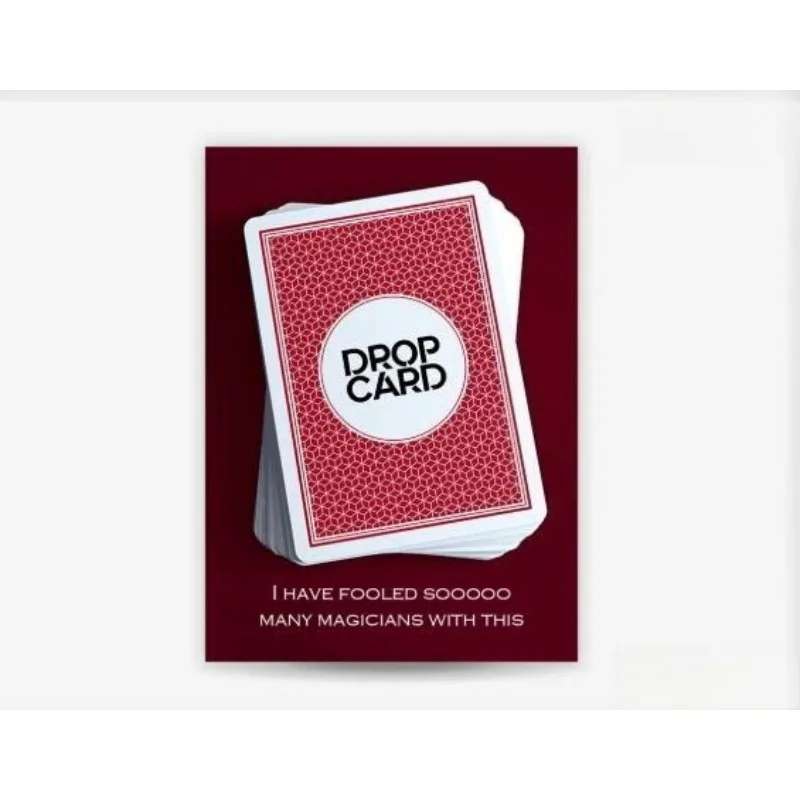Drop Card By Chris Rawlins Gimmicks Poker Deck Magic Tricks Illusions Funny Close Up Magic Props Mentalism Magia Prop