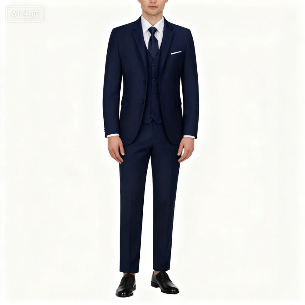 

3 Piece Men's Terno Formal Suit with Regular Jacket Vest Pants for Wedding Party Casual Occasions
