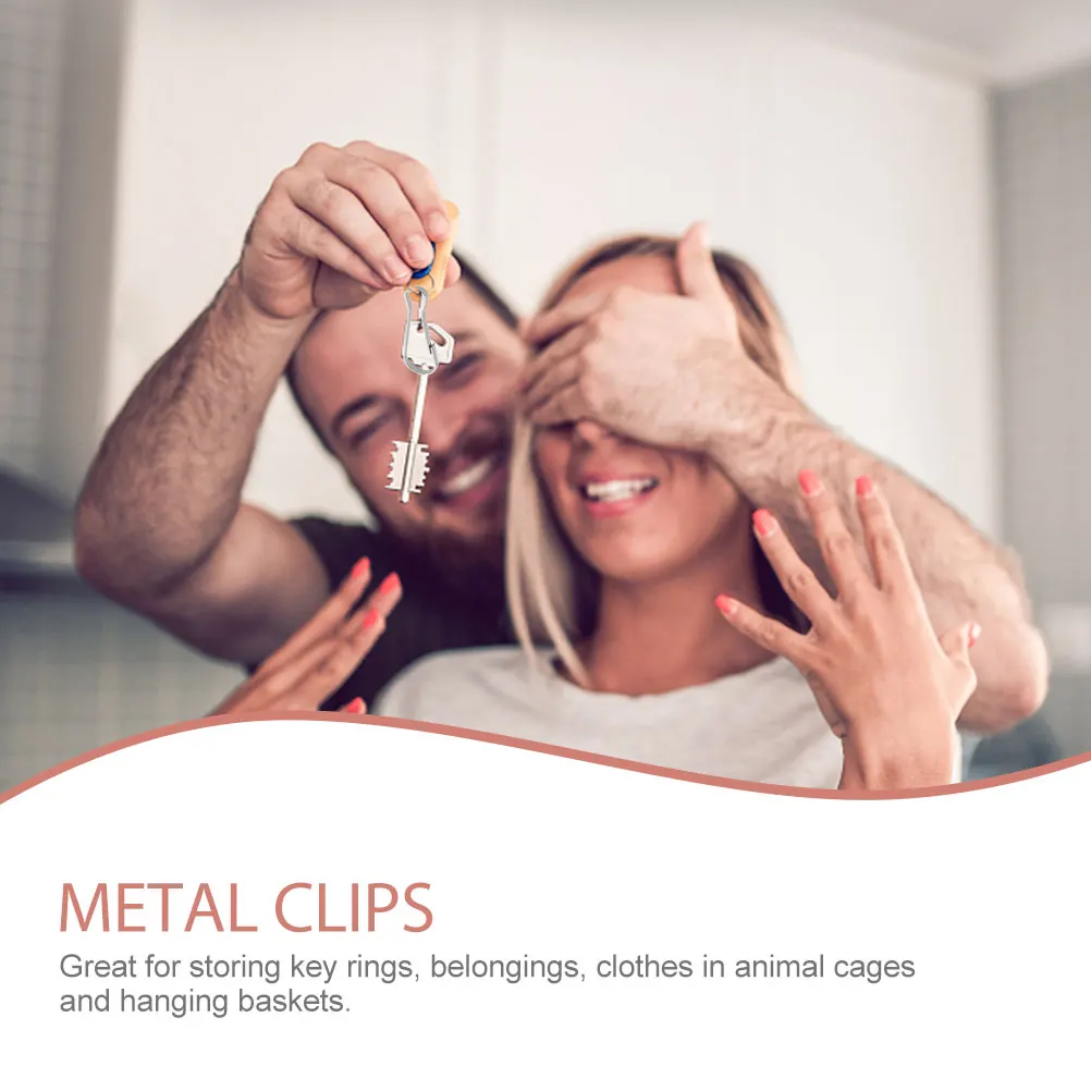 30 Pcs Metal Stainless Steel Pig Gallbladder Key Chain Clip Keychain Spring Snap