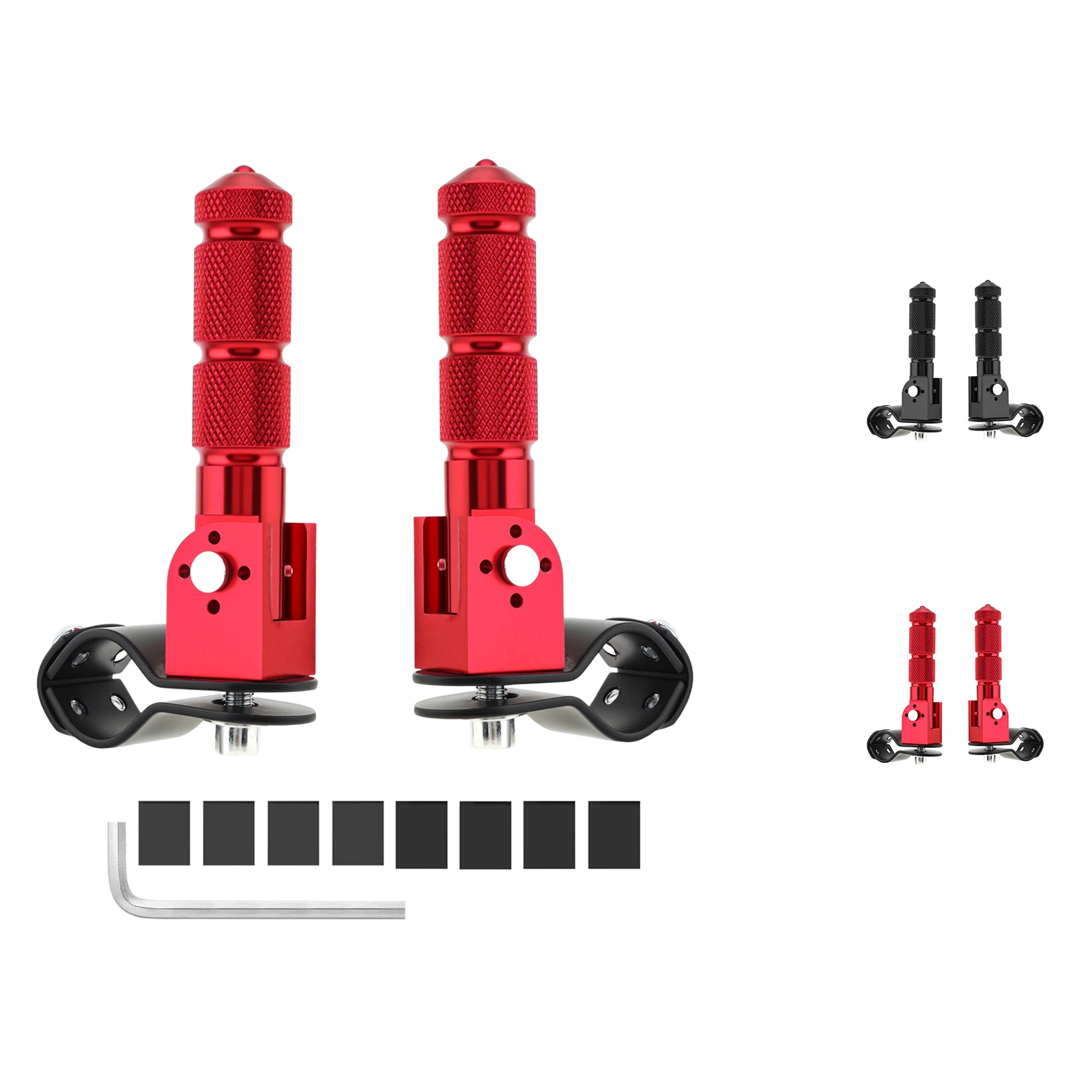 

1 Pair Universal Anti-Skid Foot Peg Fit for Honda Kawasaki Yamaha Ducati Suzuki BMW Motorcycle Scooter 19-25mm Footrest Pedals