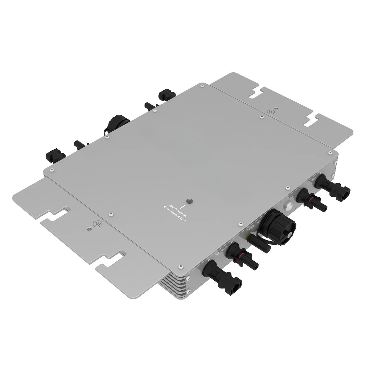 Microinversores Solares WVC-2400 de 2400w MPPT, Inversor de Energía Conectado a la Red, Microinversor de Onda Sinusoidal Pura para Paneles Solares Fotovoltaicos