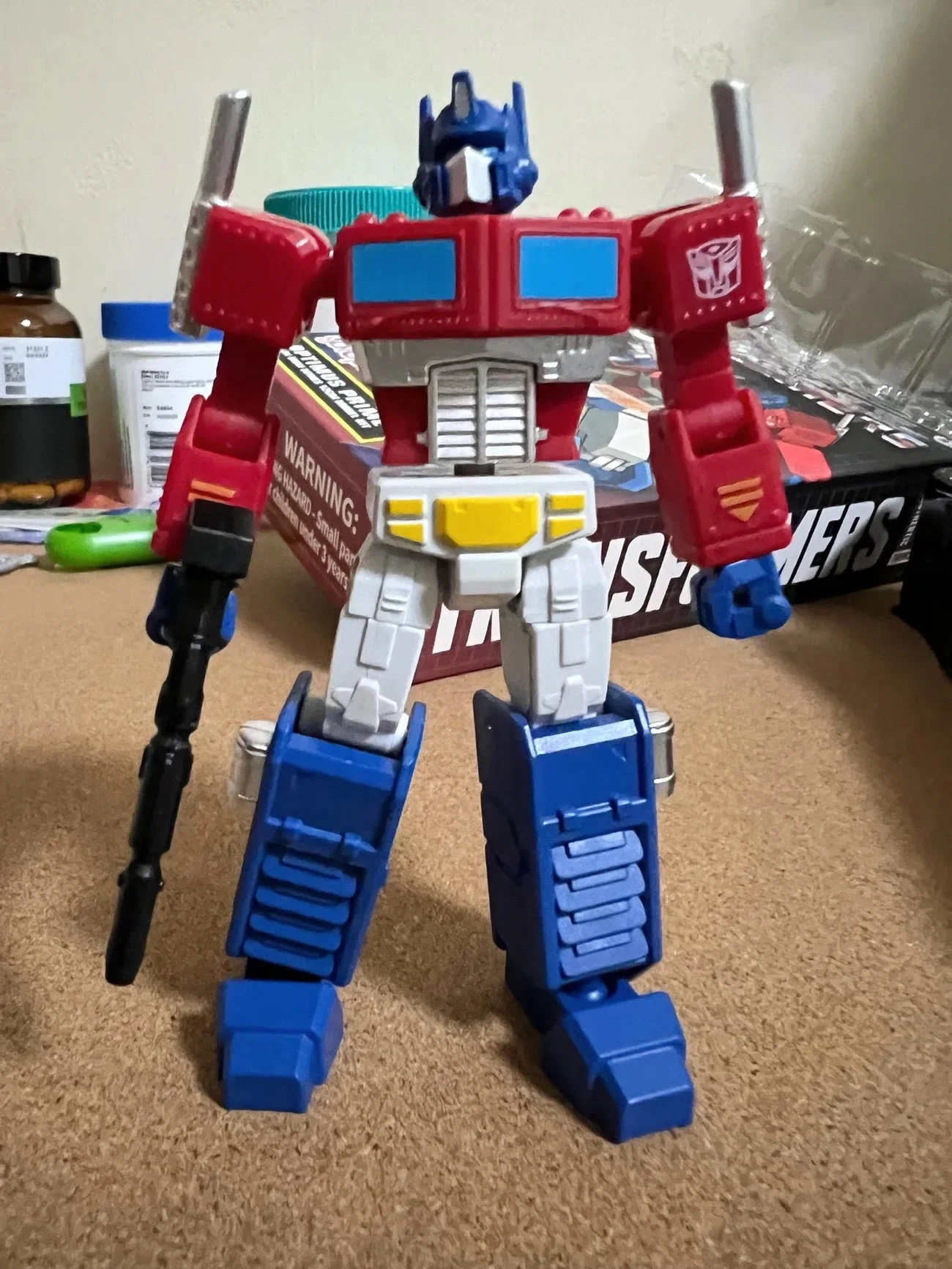 En Stock Hasbro AMK MINI SEPRIES modelo KIT G1 juguetes de transformación OP montaje a pequeña escala Robot modelo figuras de acción pasatiempos