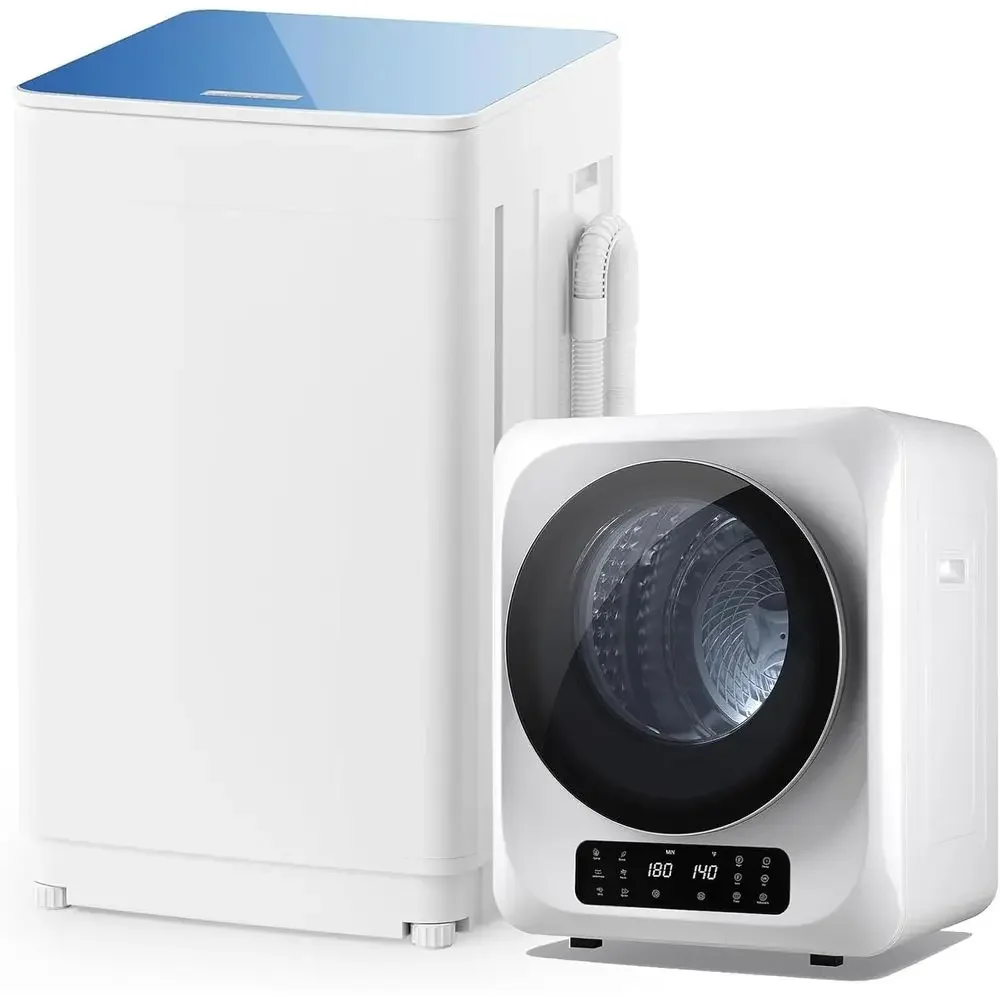 Compact 1.8 CU.FT Washer & Dryer Combo, 18 lbs Capacity, 7 Cycles, Ideal for RVs, Dorms