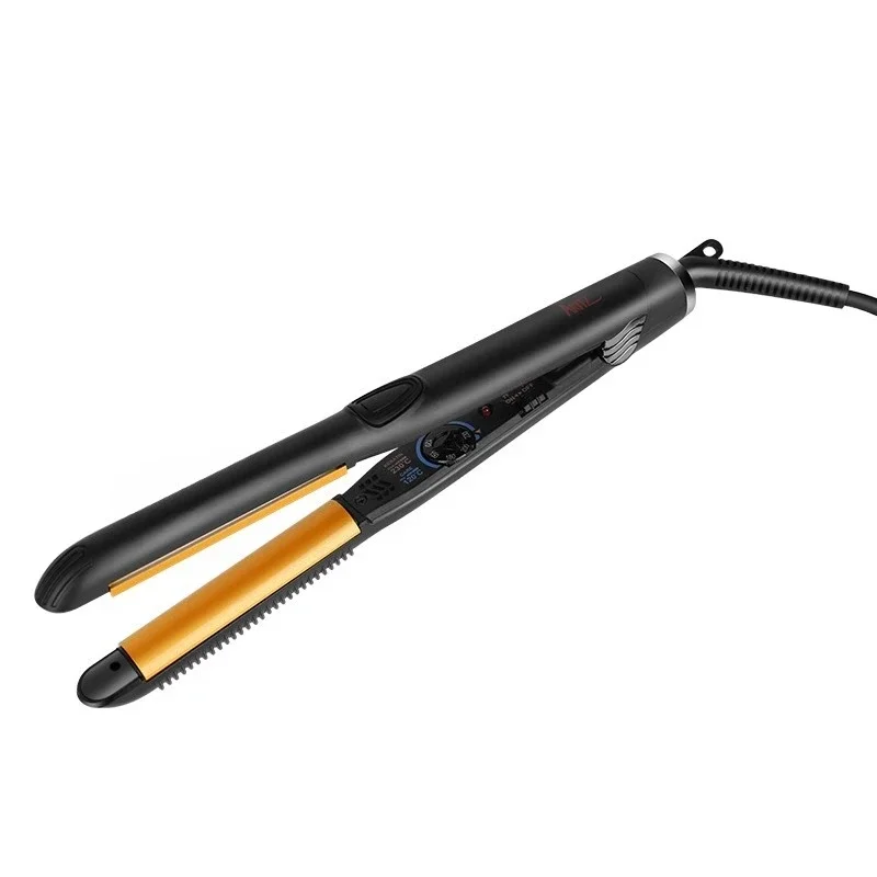 Ceramic arc splint, arc straight plate clip straight roll dual-purpose hair root fluffy bangs inner buckle