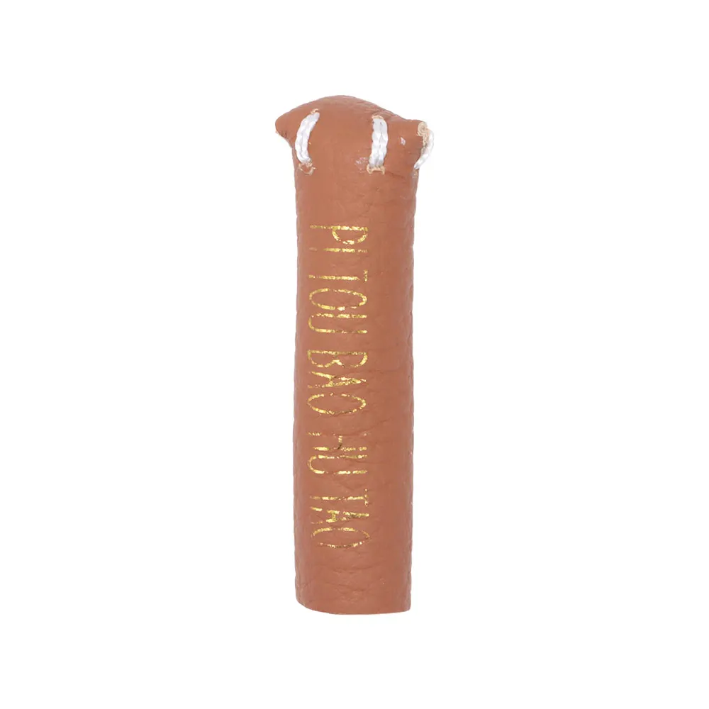 Durable Leather Billiard Cue Tip Cover Portable Brown Leather Cue Tip Cover Black Head Protective Cover Cue Protection