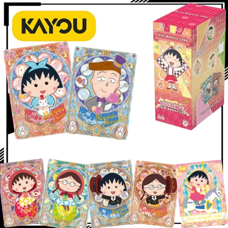 KAYOU Oficial Chibi Maruko-chan Innocent Pack Caja Completa de Tarjetas Coleccionables de Anime Chibi Maruko-chan