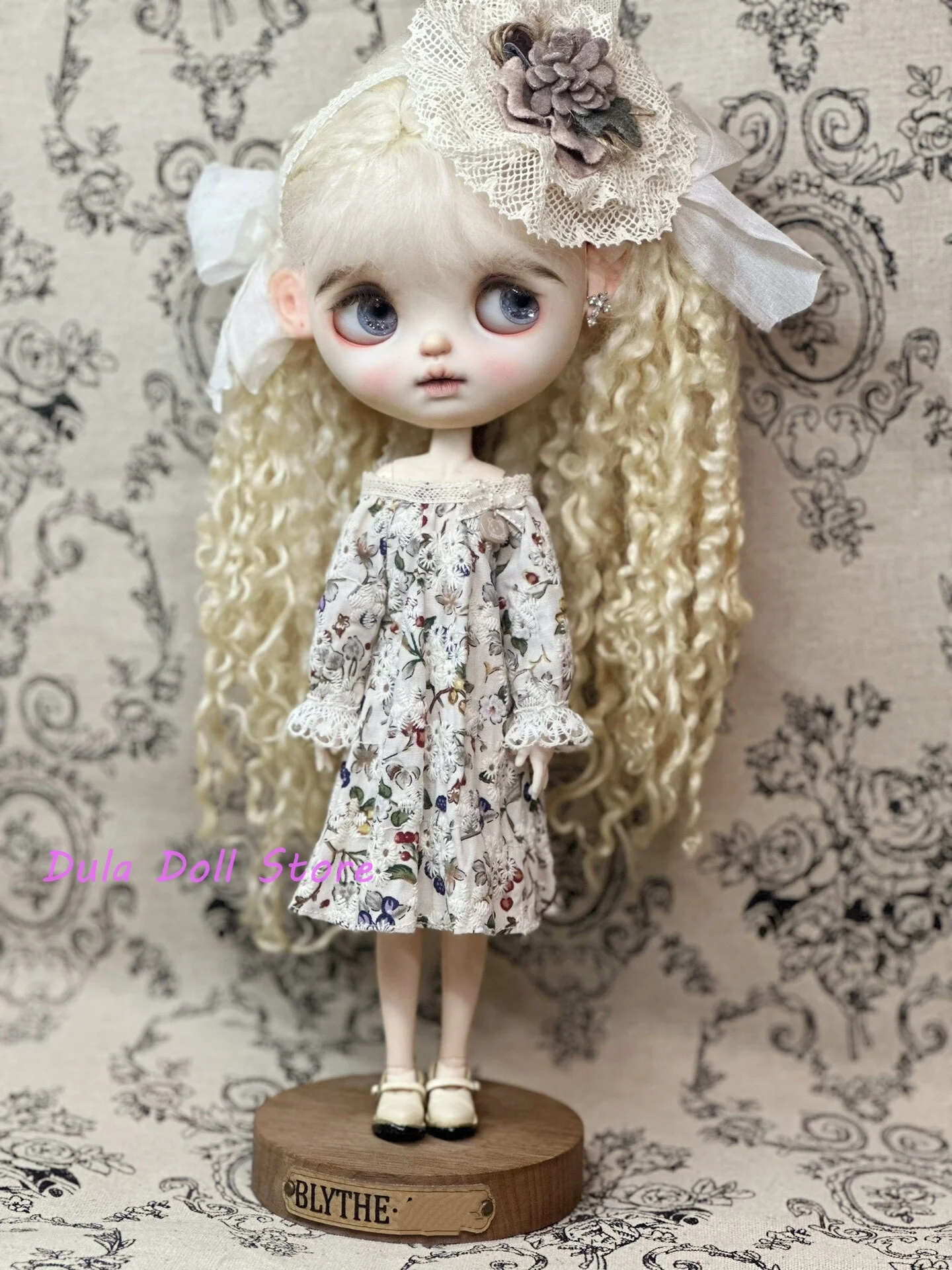 

Dula Doll Clothes Dress Broken flower one shoulder long skirt for Blythe ob24 ob22 Azone Licca ICY Doll