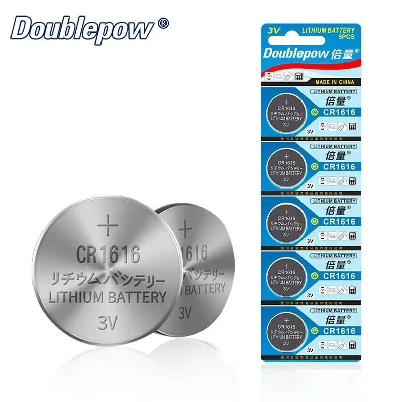 

Cr1616 3V Battery Lithium Ion Button Batteries DL1616 BR1616 LM1616 for Smart Door Lock Calculator Car Controller Watch Cell