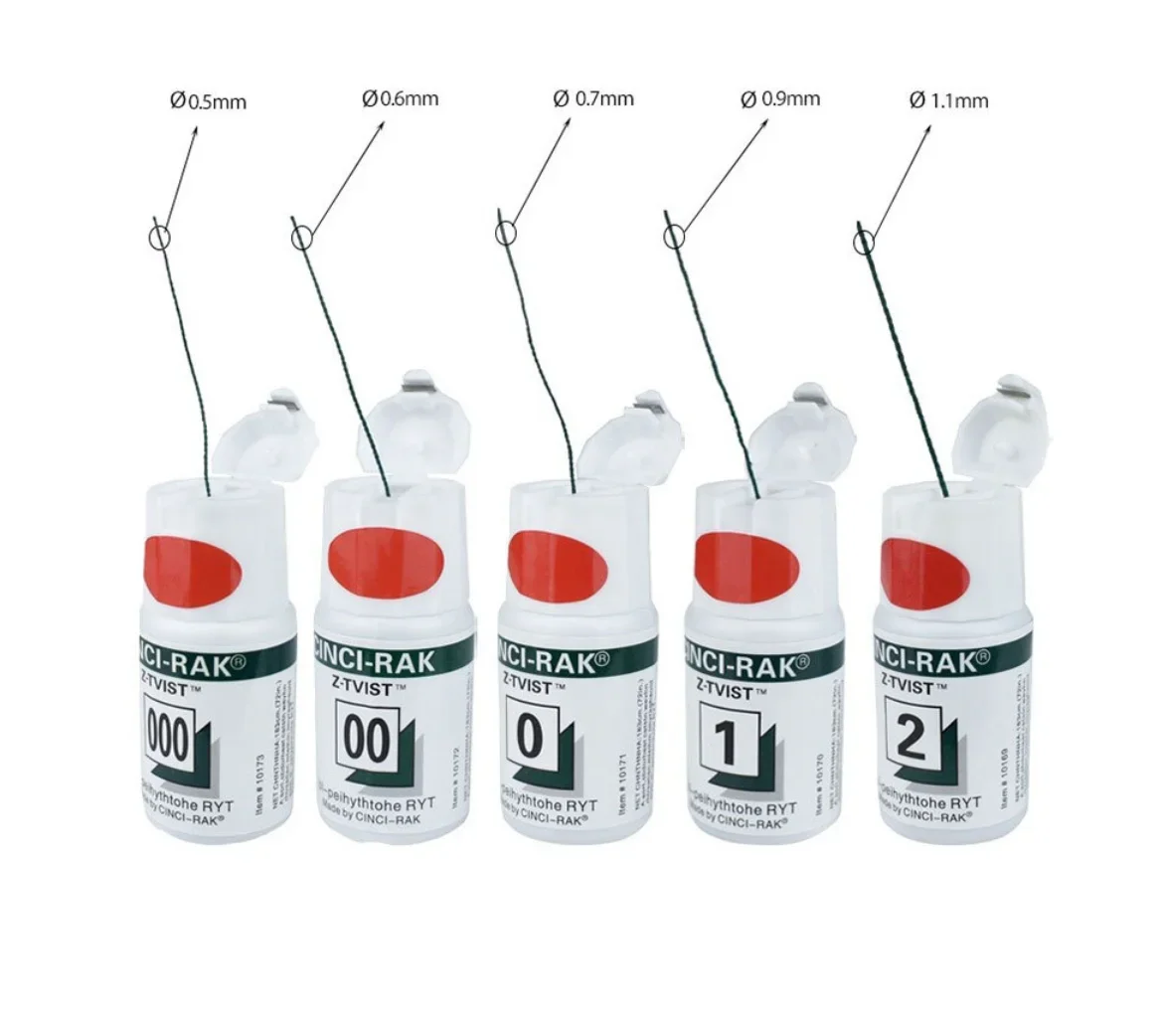 

10 бутылочек стоматологических ниток, одноразовый втягивающий шнур для десен, вязаный хлопковый материал для десен, материал для стоматолога, 5 размеров, длина 274 см