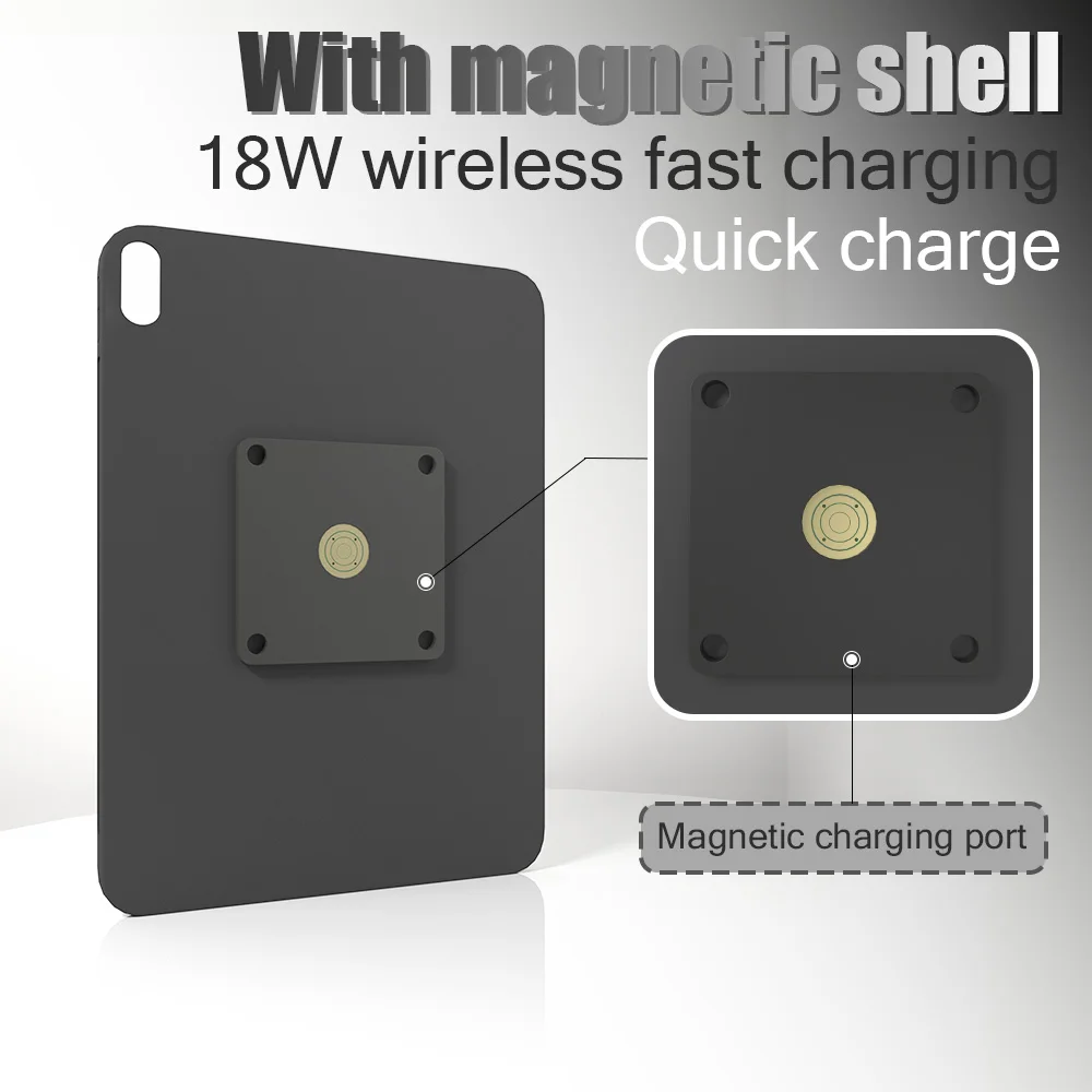 Magnetic Wall Mount with Charging Case ipad air4 air5 10.9Inch ipad Wall Station Wireless Charging Tablet  Stand emonita